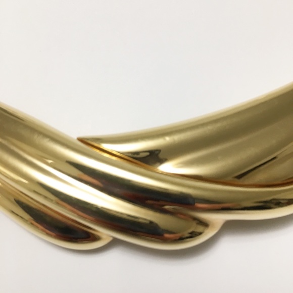 Vintage Monet Gold Tone Choker - Picture 6 of 7